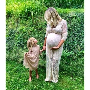 All Lace Maternity Dress